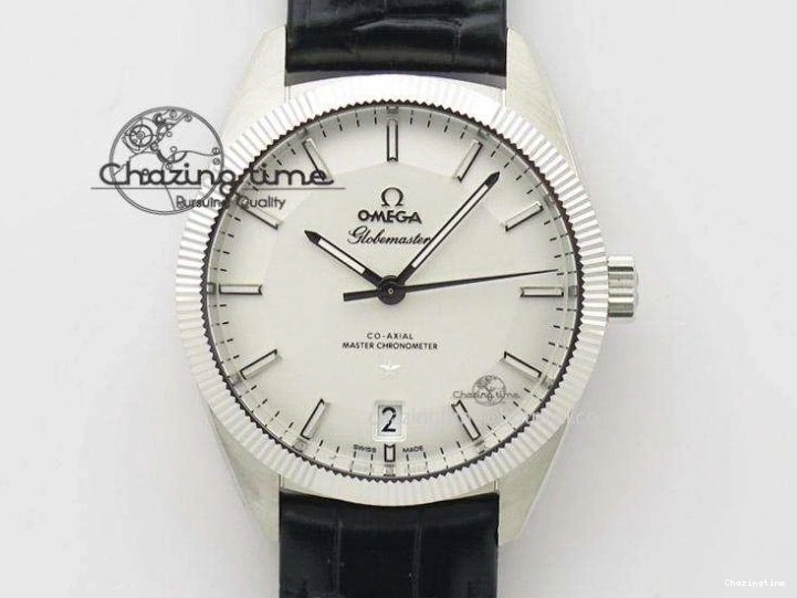 0202 De Ville Date YG MKF 1:1 Best Edition White Textured Dial Roman Marker on Brown Leather Strap A Refined 7756